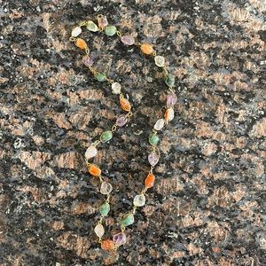 Vintage Quartz stone necklace